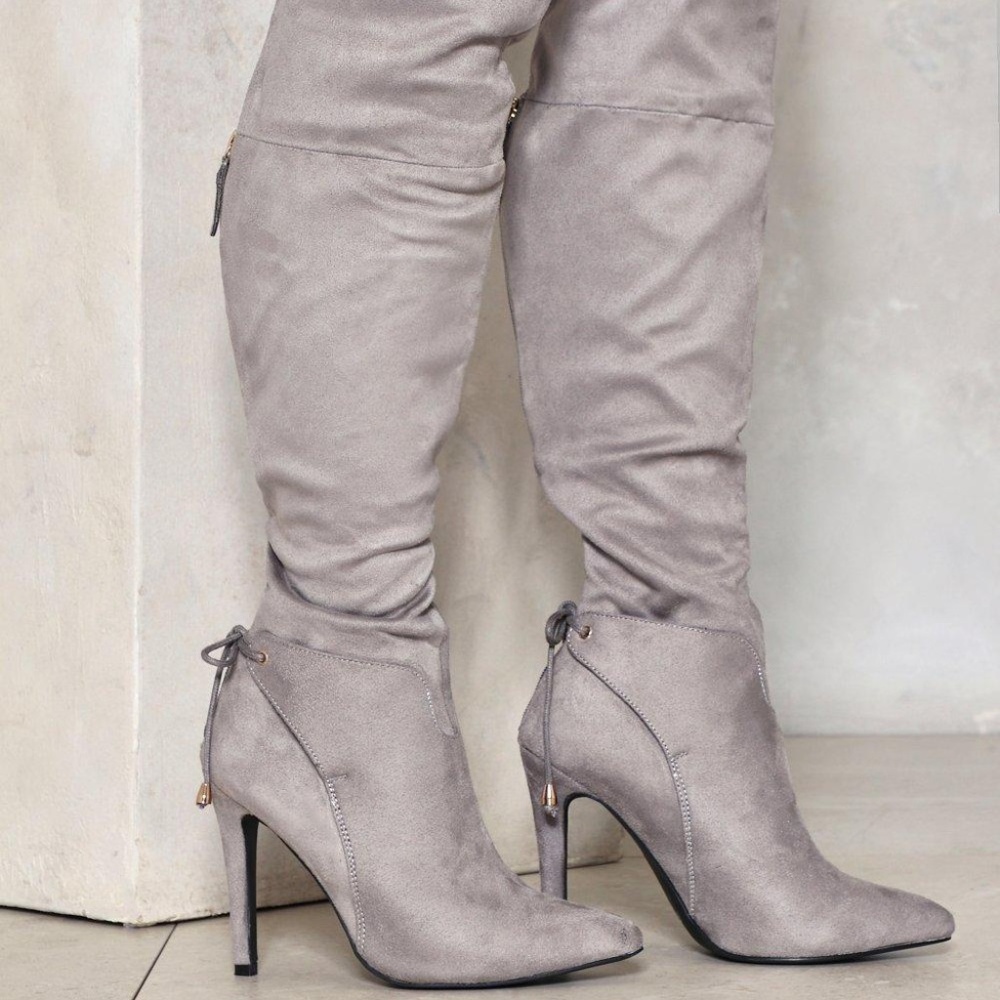 🦋HP🦋 NWOT Nasty Gal Over the knee Boots - Picture 2 of 4